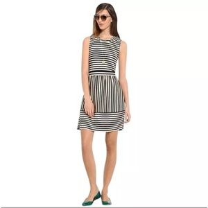 Hi-Line Striped A-Line Dress Woman’s Small